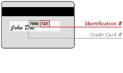 Visa Mastercard CCV1