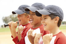 Boys In Baseball Uniform