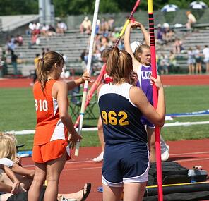 High school track girls team uniforms