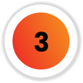 3 ellipse Orange black