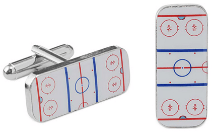 hockey cufflinks as hockey gifts