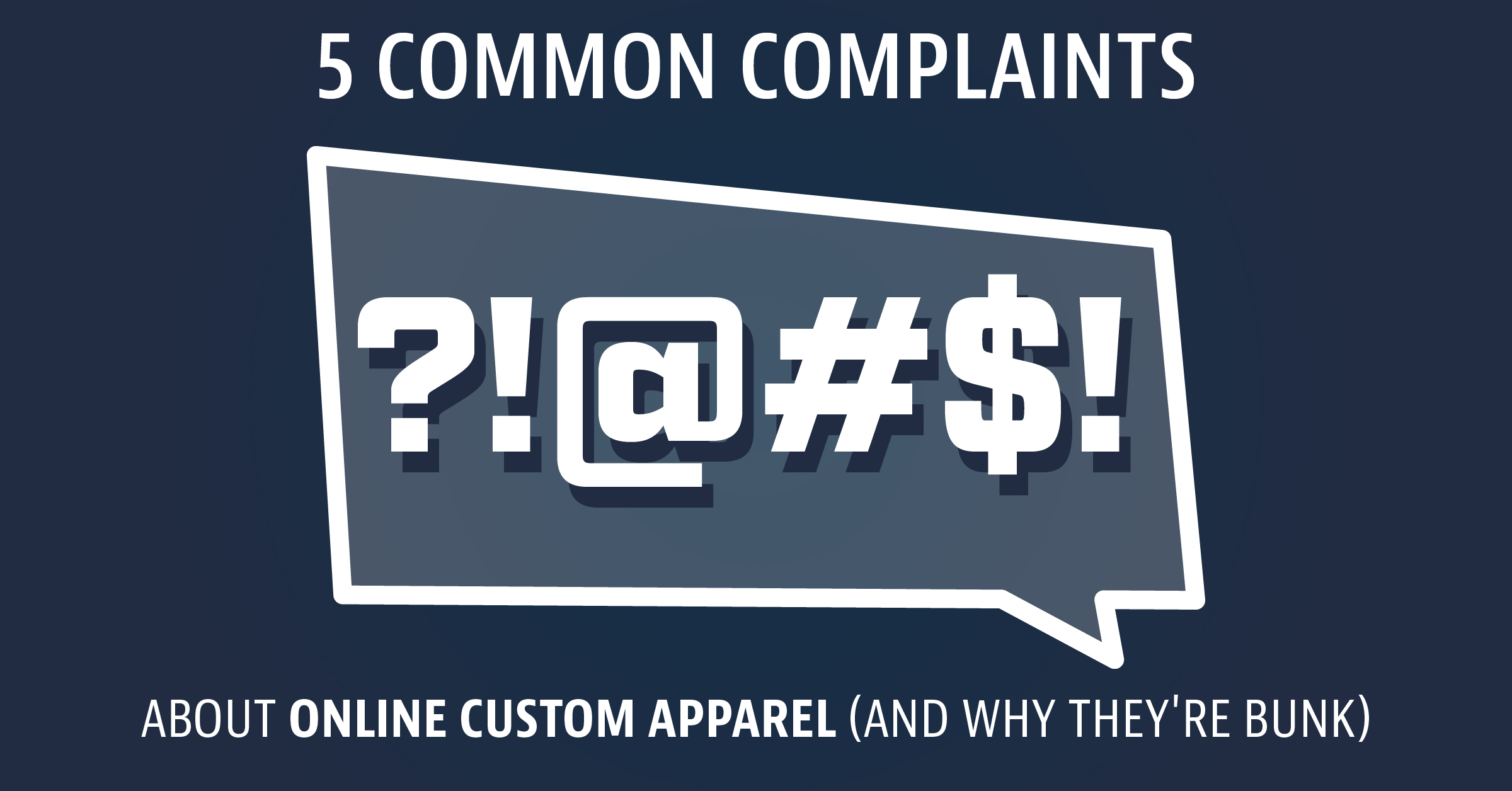 5 Common Complaints About Online Custom Sports Apparel, and Why They're Bunk