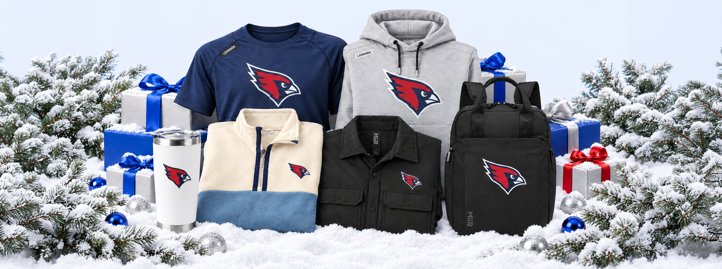 Snowy SquadLocker Holiday Gift Display
