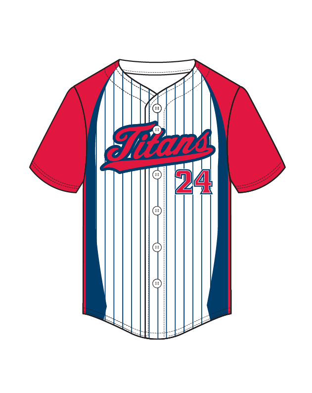 Full Button Baseball Jersey style image