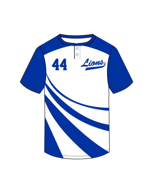 Two Button Softball Jersey style image