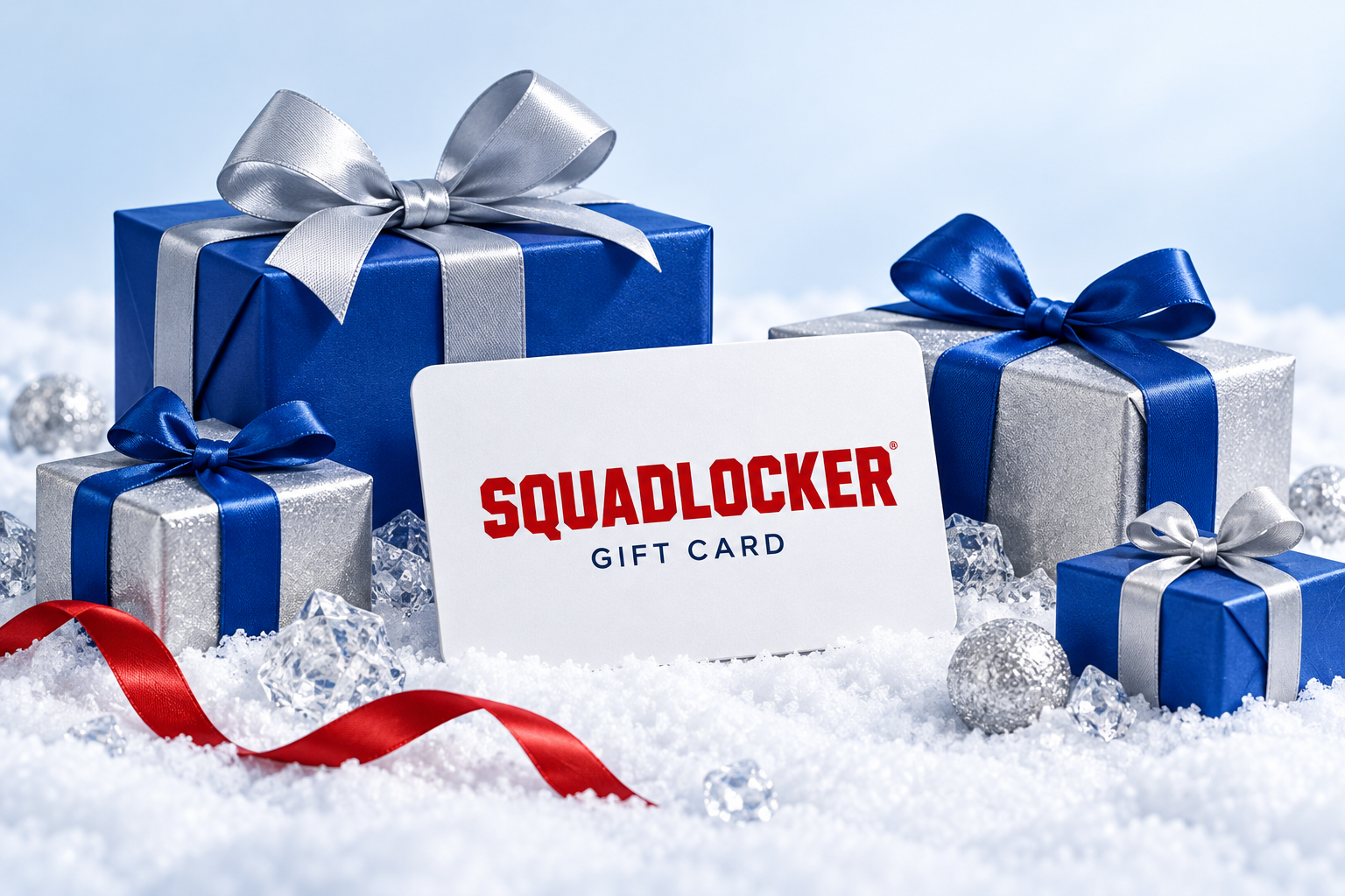 SquadLocker Gift Card in Silver and Blue