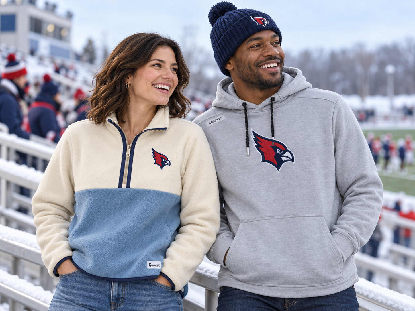Winter sideline spirit for biggest fans