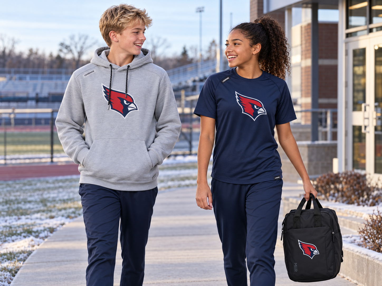 Young athletes after practice